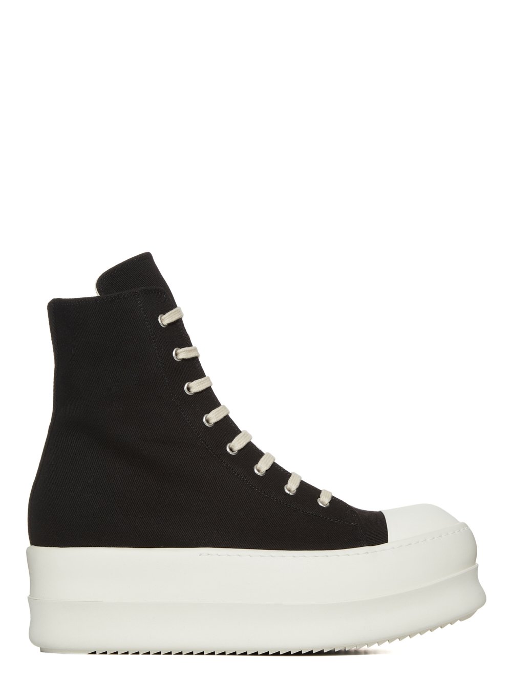 DRKSHDW FW23 LUXOR DOUBLE BUMPER SNEAKS IN BLACK AND MILK 13OZ OVERDYED DENIM DRKSHDW FW23 LUXOR DOUBLE BUMPER SNEAKS IN BLACK AND MILK 13OZ OVERDYED DENIM