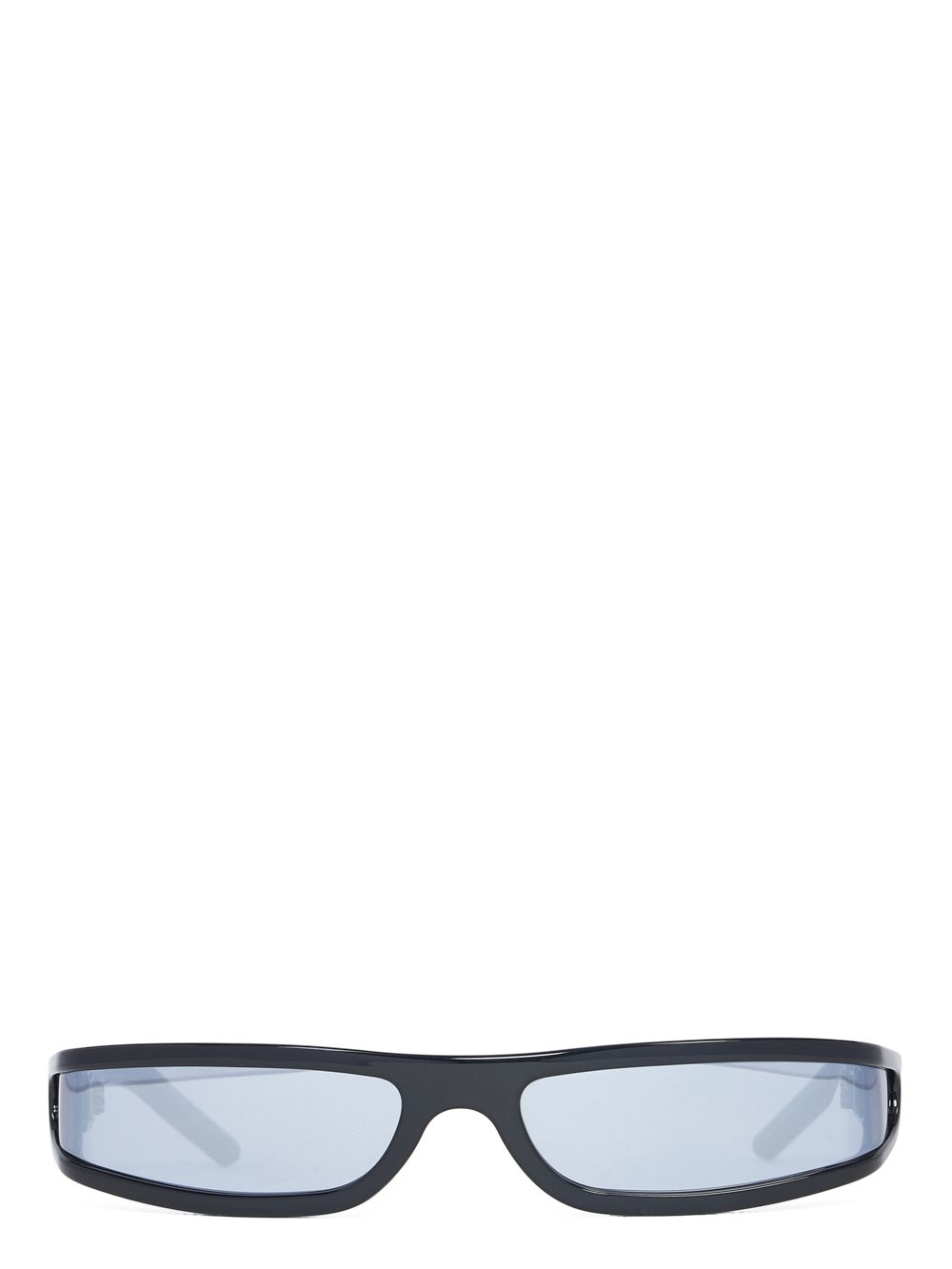 RICK OWENS FOG SUNGLASSES IN BLACK AND SILVER RICK OWENS FOG SUNGLASSES IN BLACK AND SILVER