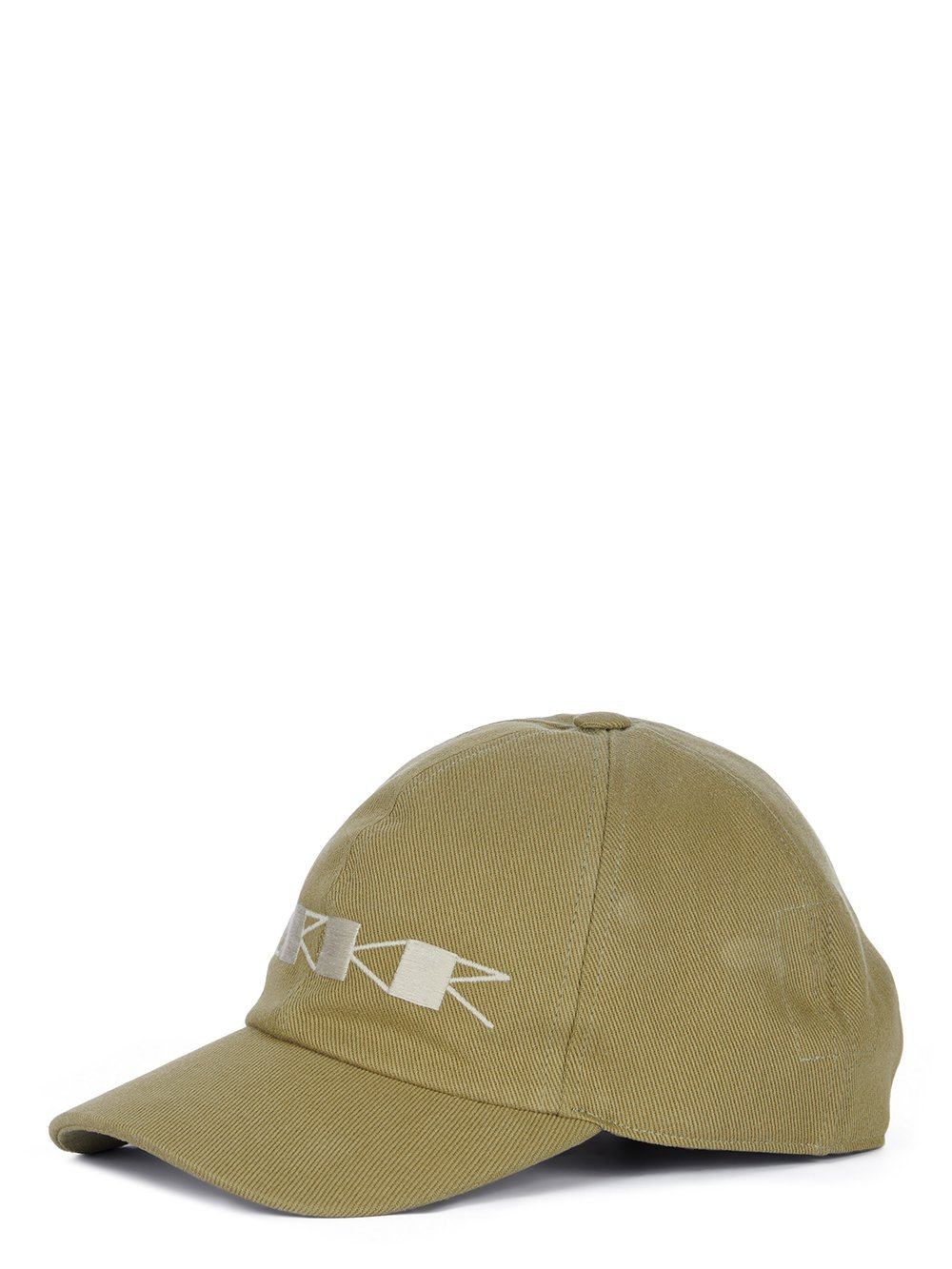 RICK OWENS FW23 LUXOR BASEBALL CAP IN PALE GREEN AND PEARL 13OZ OVERDYED DENIM