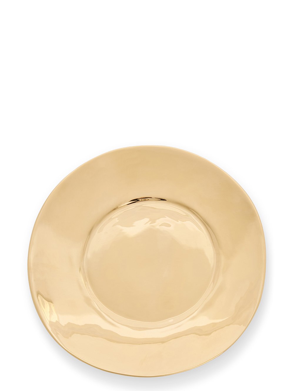 RICK OWENS MEDIUM PLATE IN GOLD TONE BRONZE. RICK OWENS MEDIUM PLATE IN GOLD TONE BRONZE.
