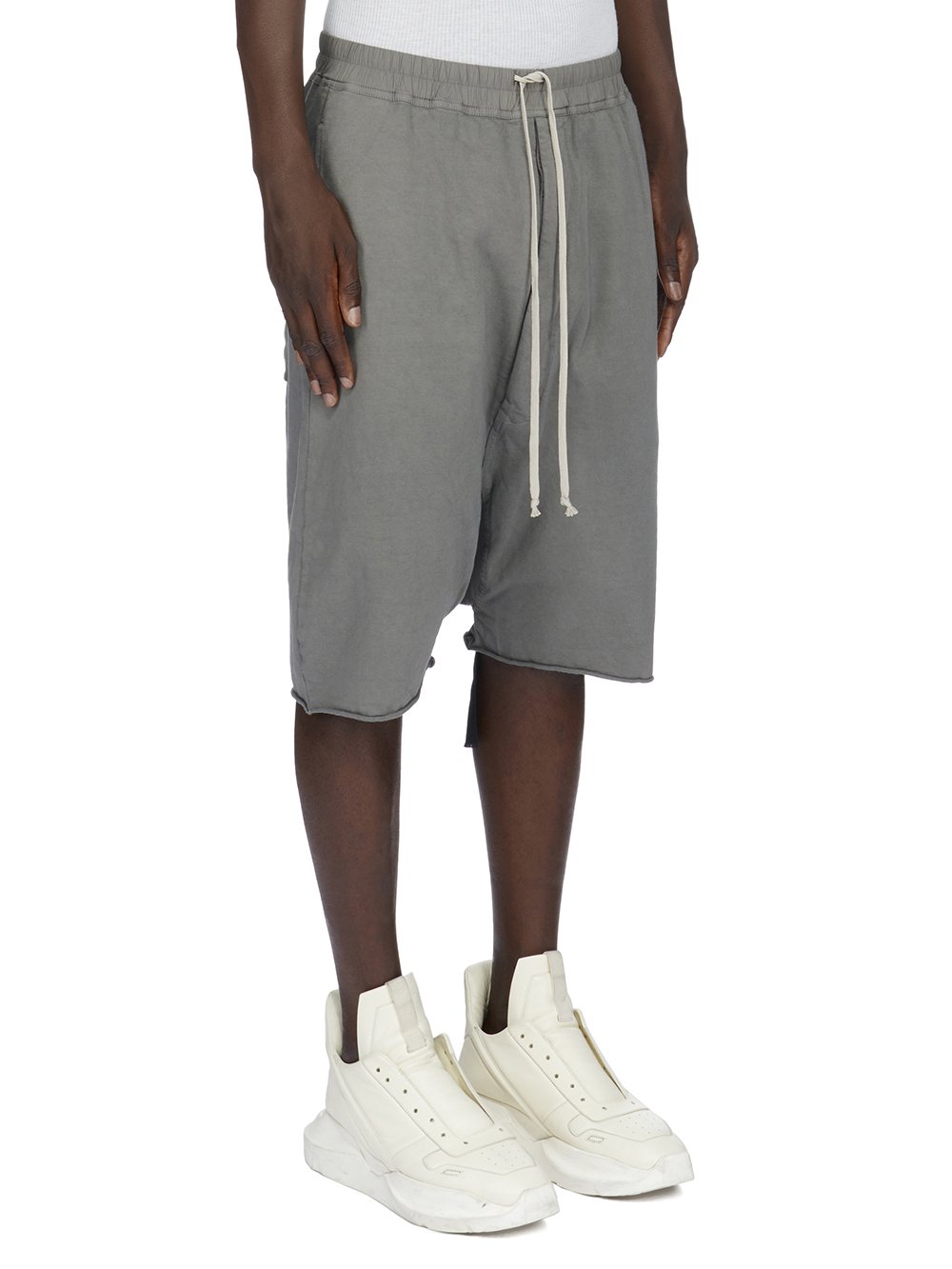 DRKSHDW FW23 LUXOR DRAWSTRING PODS IN HUSTLER BLUE COMPACT HEAVY COTTON JERSEY