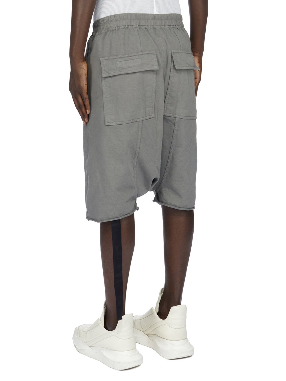 DRKSHDW FW23 LUXOR DRAWSTRING PODS IN HUSTLER BLUE COMPACT HEAVY COTTON JERSEY