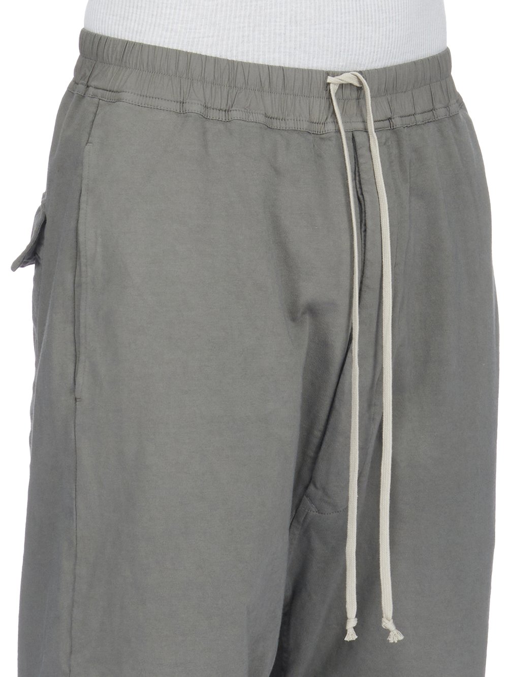 DRKSHDW FW23 LUXOR DRAWSTRING PODS IN HUSTLER BLUE COMPACT HEAVY COTTON JERSEY