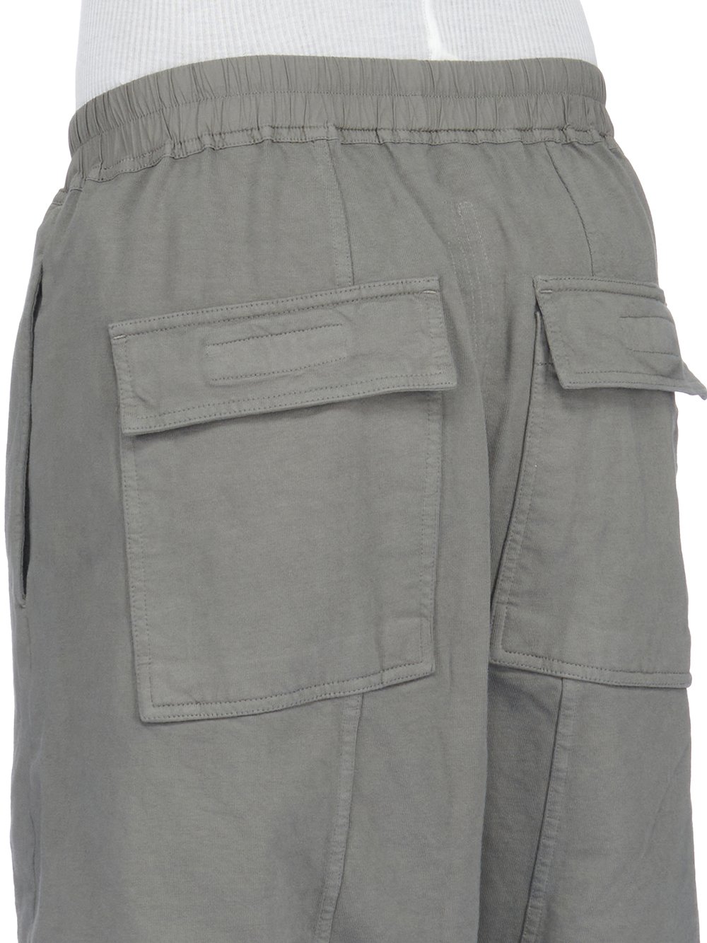 DRKSHDW FW23 LUXOR DRAWSTRING PODS IN HUSTLER BLUE COMPACT HEAVY COTTON JERSEY