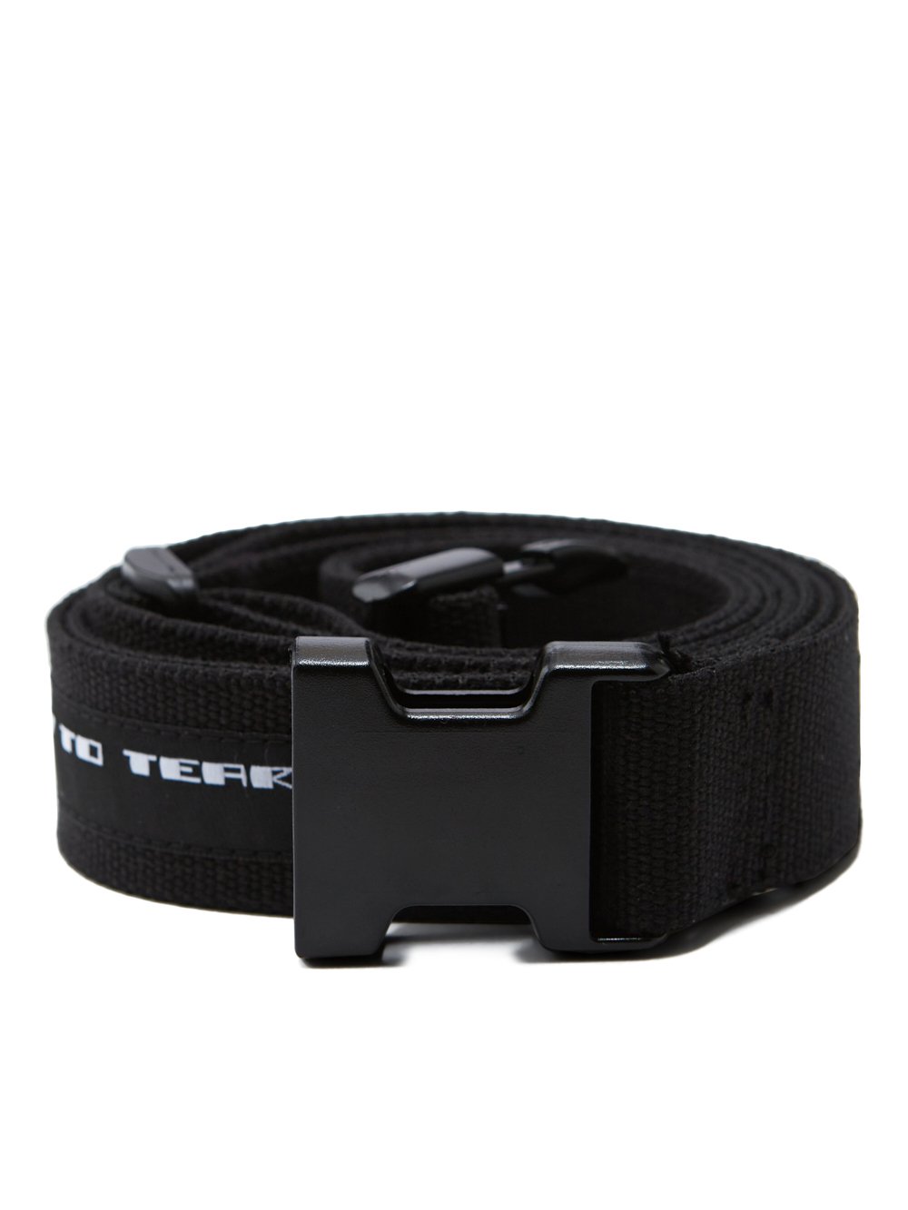 DRKSHDW FW23 LUXOR BELT IN BLACK COTTON WEBBING