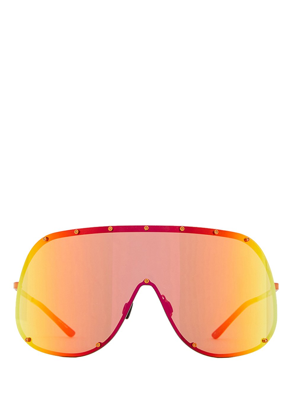 RICK OWENS SHIELD SUNGLASSES IN ORANGE RICK OWENS SHIELD SUNGLASSES IN ORANGE