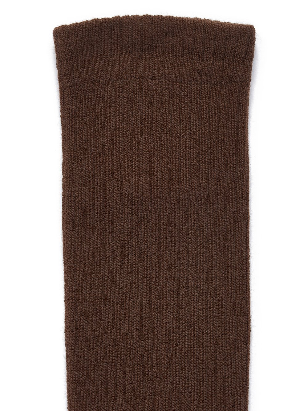 RICK OWENS FW23 LUXOR MID CALF SOCKS IN BROWN AND ACID COTTON KNIT