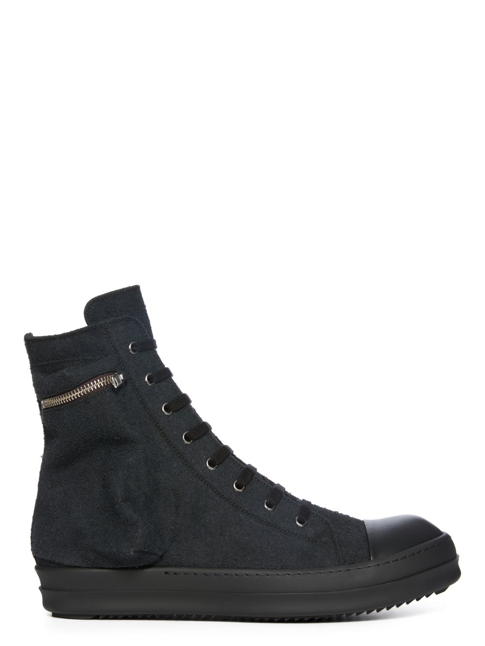 DRKSHDW FW23 LUXOR CARGO SNEAKS IN BLACK SHAGGY COTTON SUEDE DRKSHDW FW23 LUXOR CARGO SNEAKS IN BLACK SHAGGY COTTON SUEDE