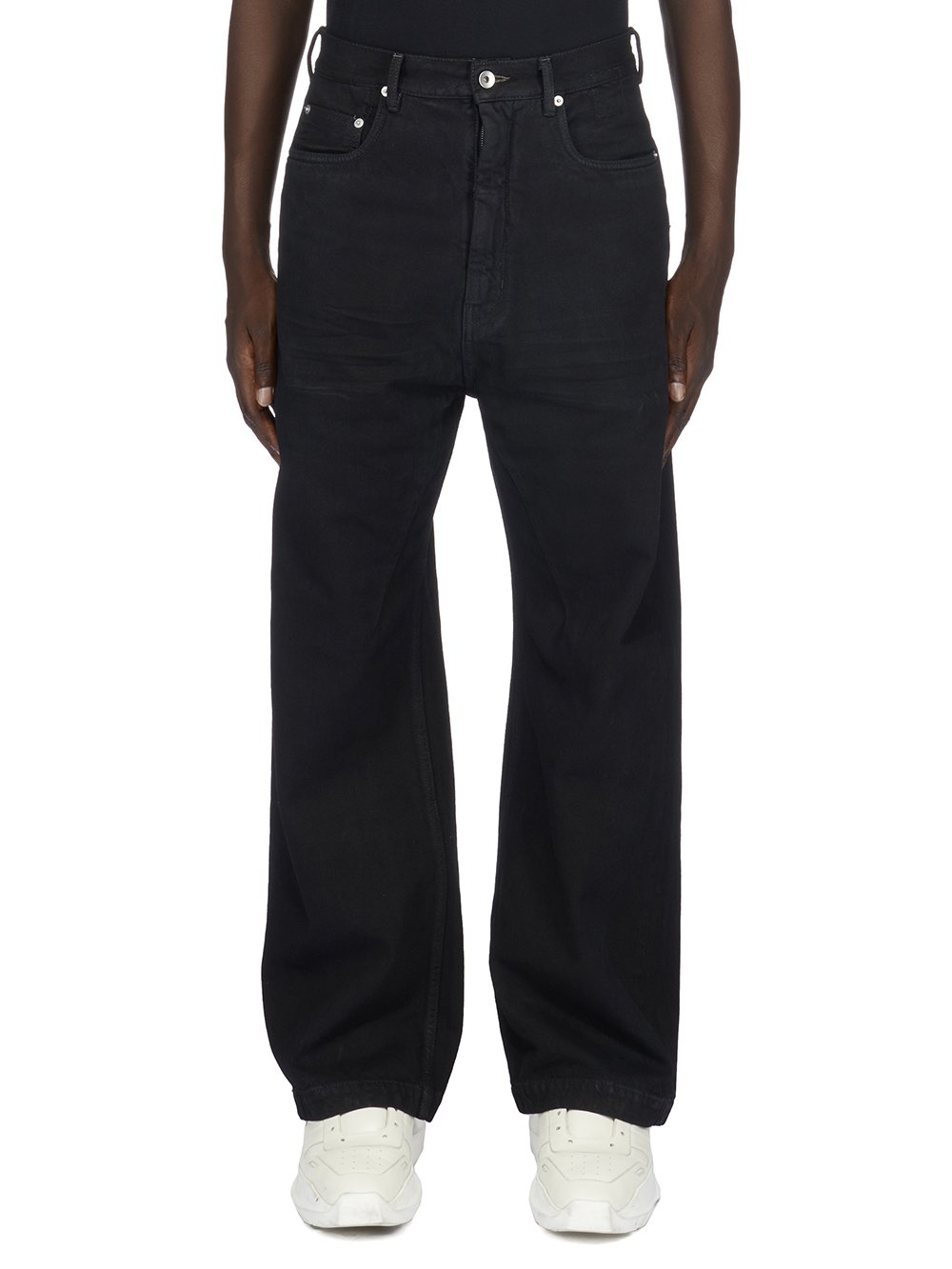 DRKSHDW FW23 LUXOR GETH JEANS IN 13OZ BLACKETY BLACK DENIM