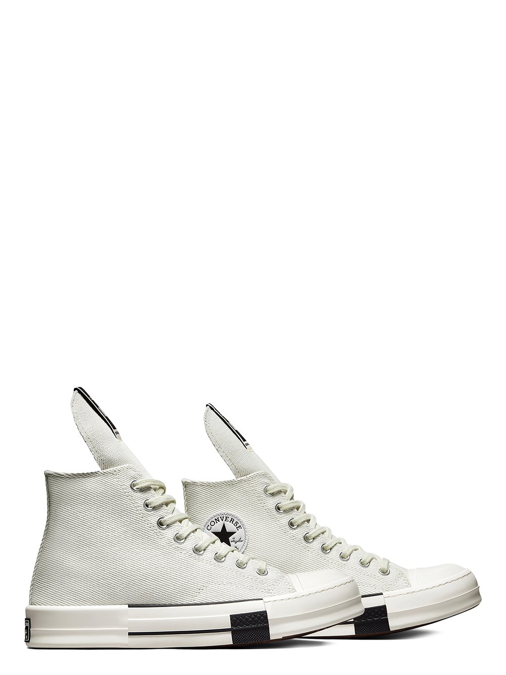 CONVERSE X DRKSHDW DRKSTAR HI IN WHITE.     